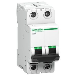 Schneider A9N2P01C -  1A 2P 10kA TYPE:"C" AC:240/415V 50-60Hz MCB