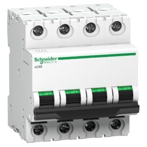 Schneider A9N4P10C -  10A 4P 10kA TYPE:"C" AC:240/415V 50-60Hz MCB